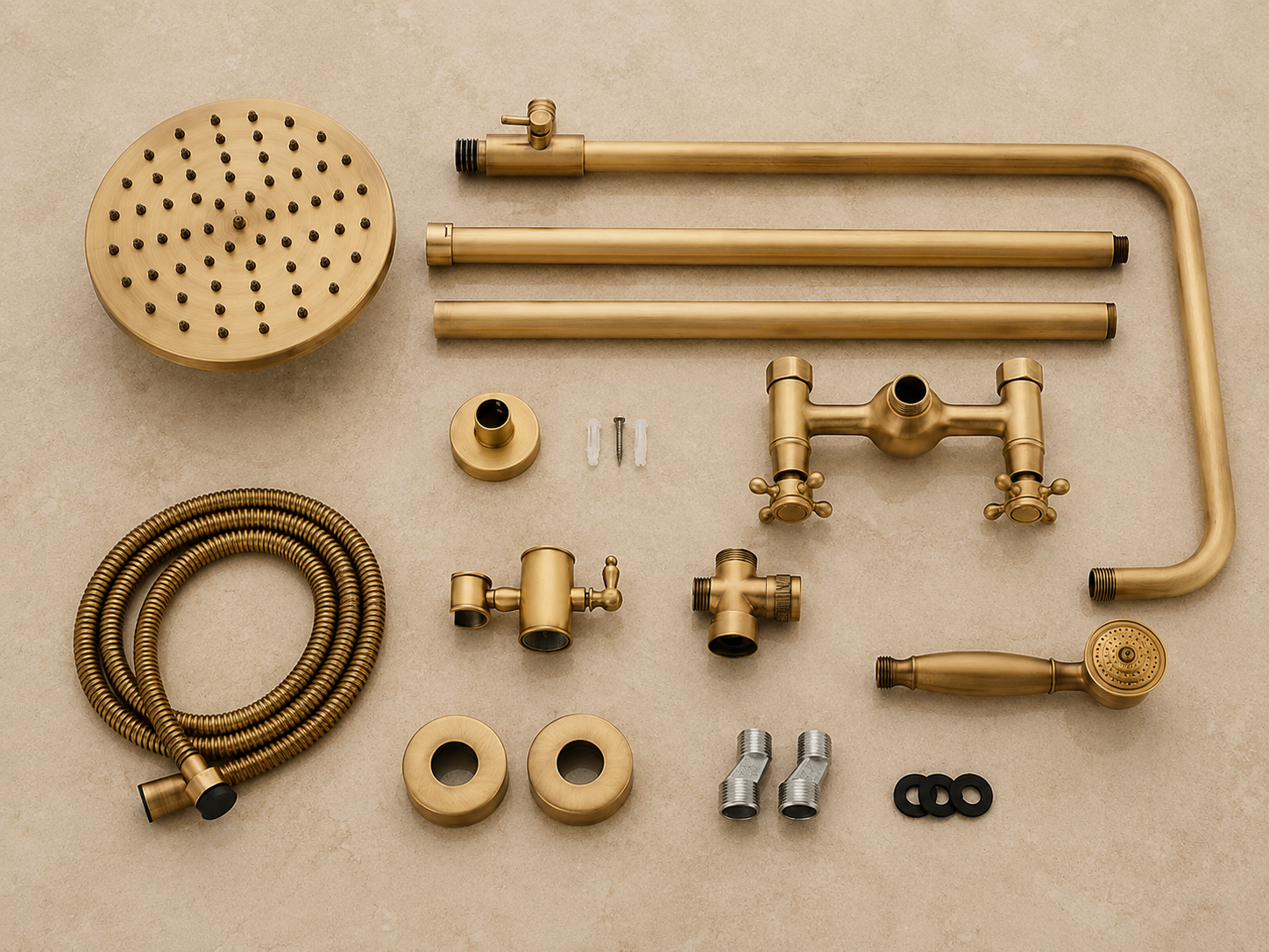 Évora Colonne de douche laiton
