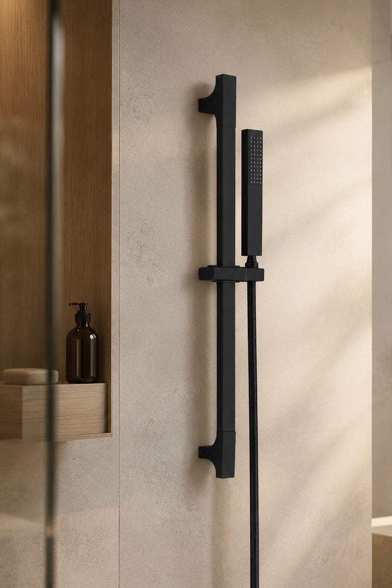 Colonne de douche inox noire Vrenn