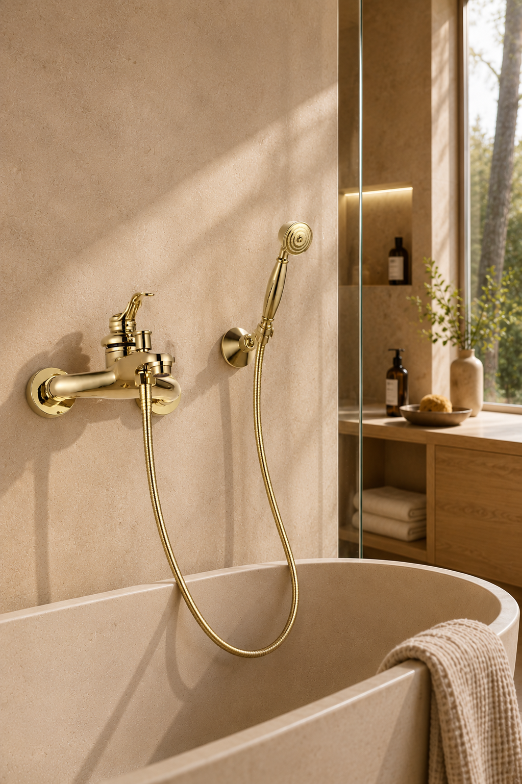 Colonne de douche baignoire rétro Thyren