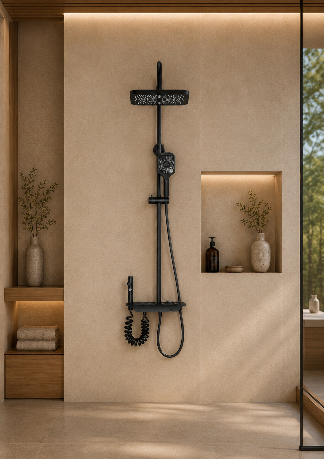 Latten Colonne de douche avec mitigeur