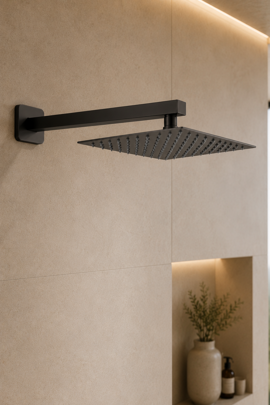 Colonne de douche en laiton gris Latten, visuel 4