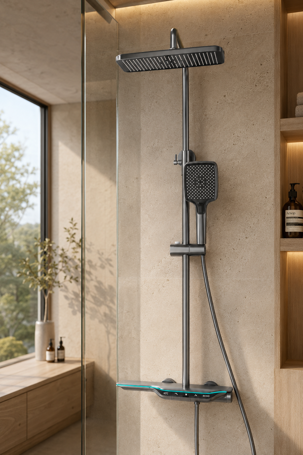 Nyrox Colonne de douche thermostatique