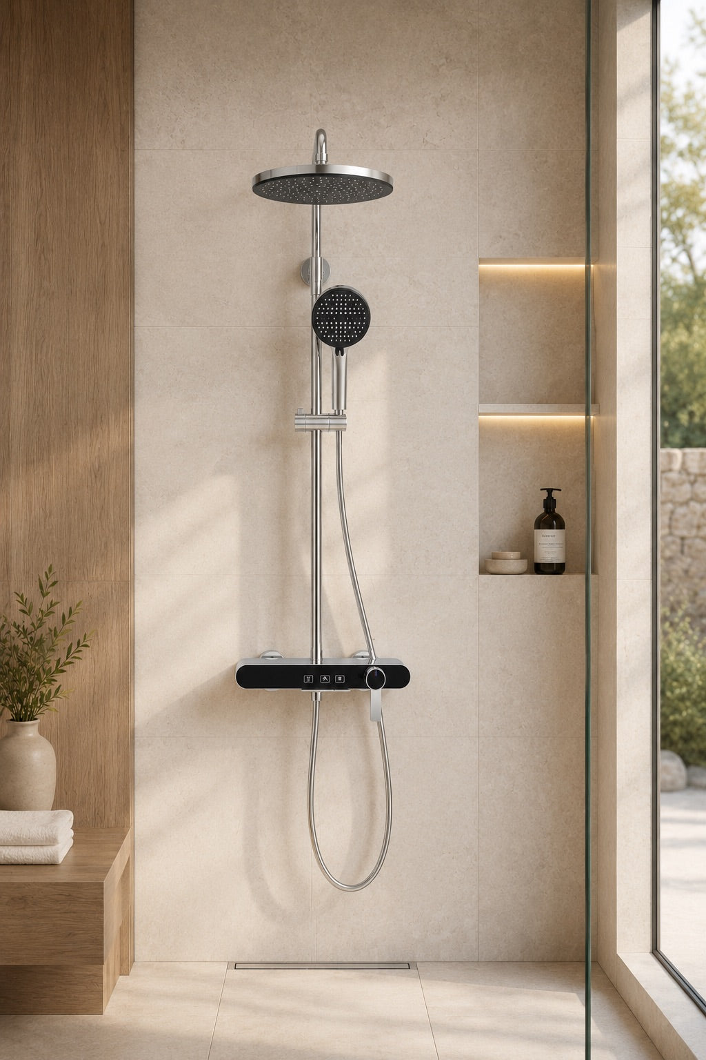 Vallor Colonne de douche chromée
