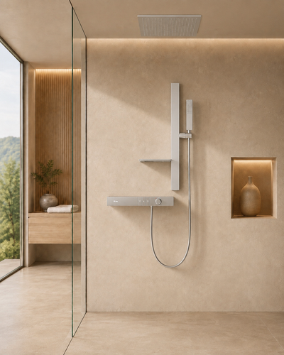 Système de douche thermostatique chromé CÉLESTE, visuel 2