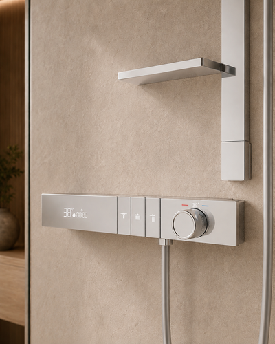 Système de douche thermostatique chromé CÉLESTE, visuel 3