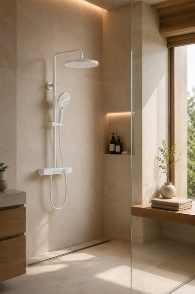 Vallor Colonne de douche blanche