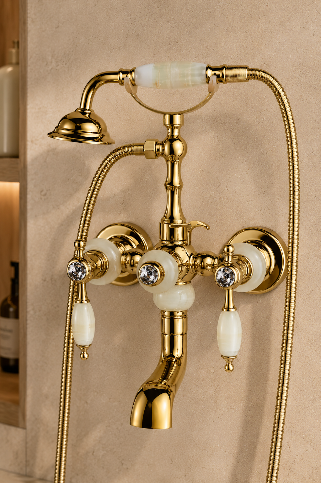 Colonne de douche baignoire mécanique Thyren