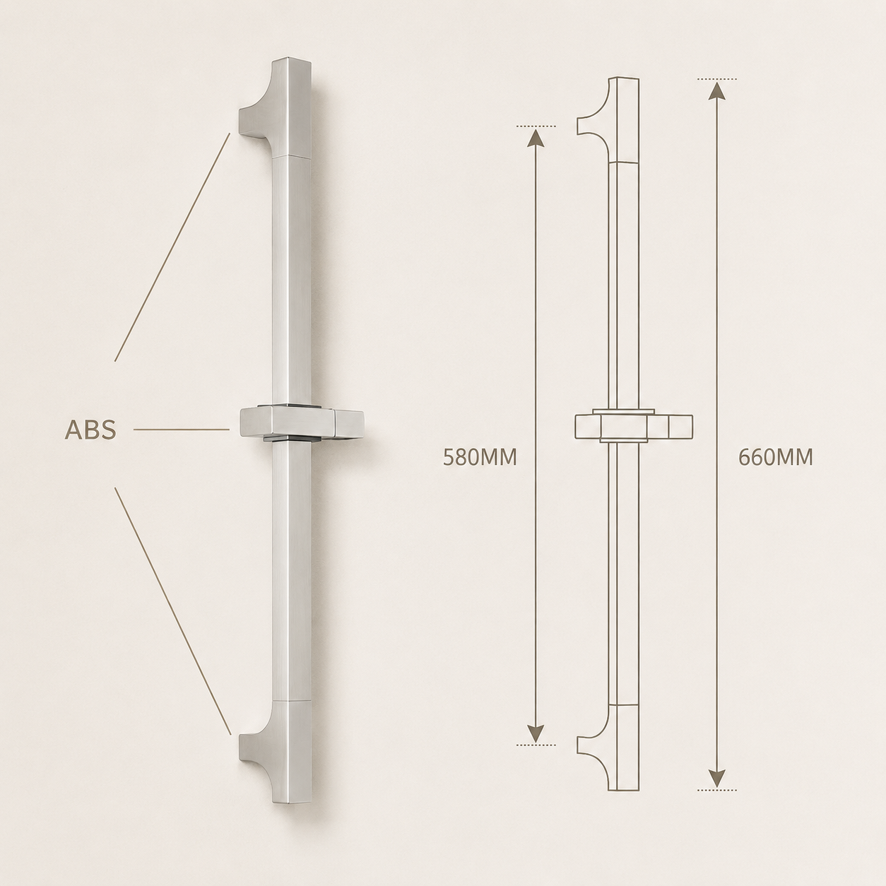 Colonne de douche inox blanche Vrenn
