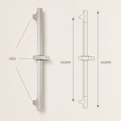Colonne de douche inox blanche Vrenn