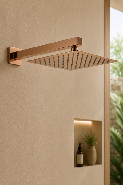 Colonne de douche en laiton or rose Latten, visuel 4