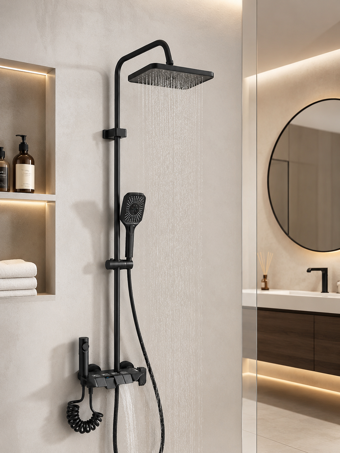 Ondéa Colonne de douche noire