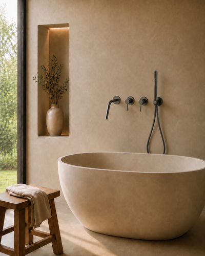 Robinet de baignoire encastré gris anthracite RIVA