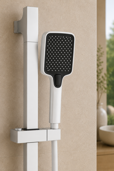 Span Colonne de douche reglable blanche douchette