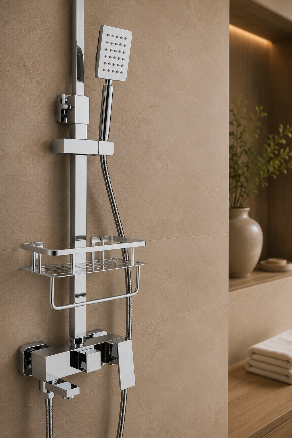 Valdis Colonne de douche avec mitigeur 30 cm