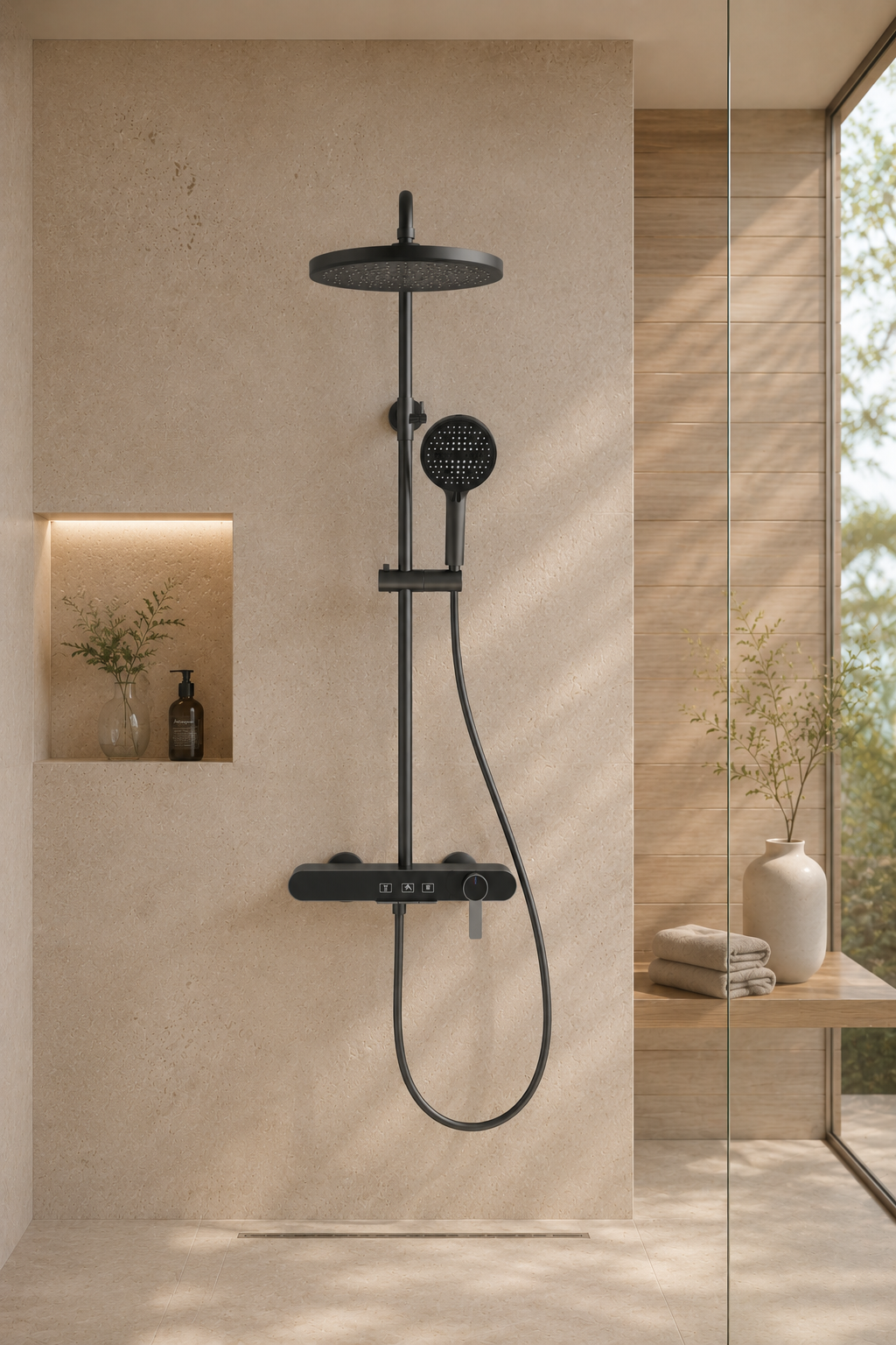 Vallor Colonne de douche grise