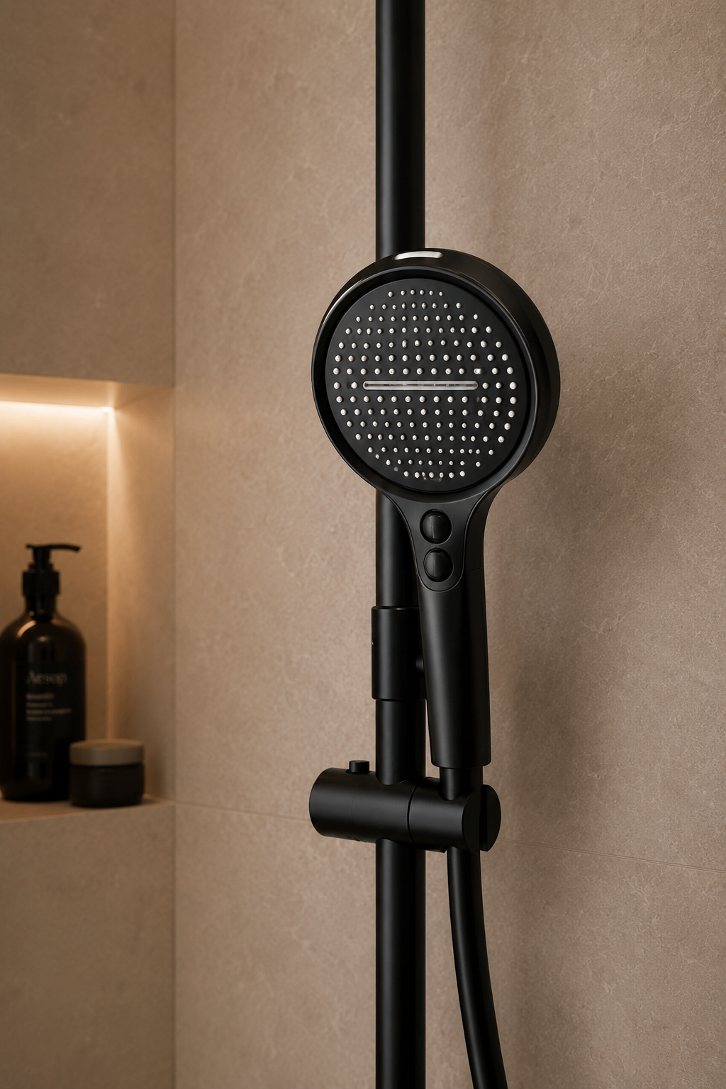 Vallor Colonne de douche noire