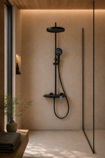 Vallor Colonne de douche noire