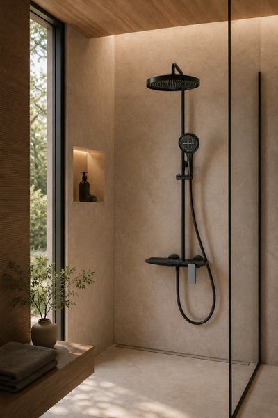 Vallor Colonne de douche noire